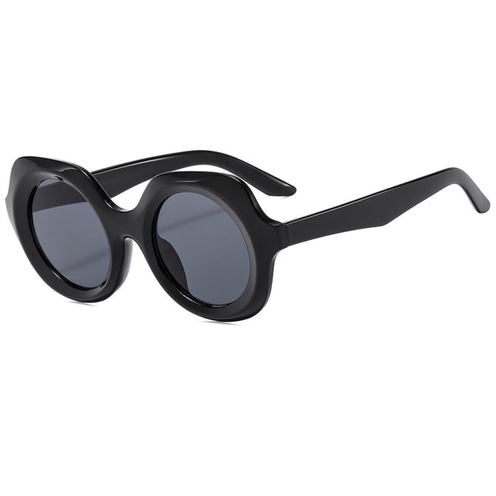 Women oversized sunglasses with stylish, curved frame Kalsten