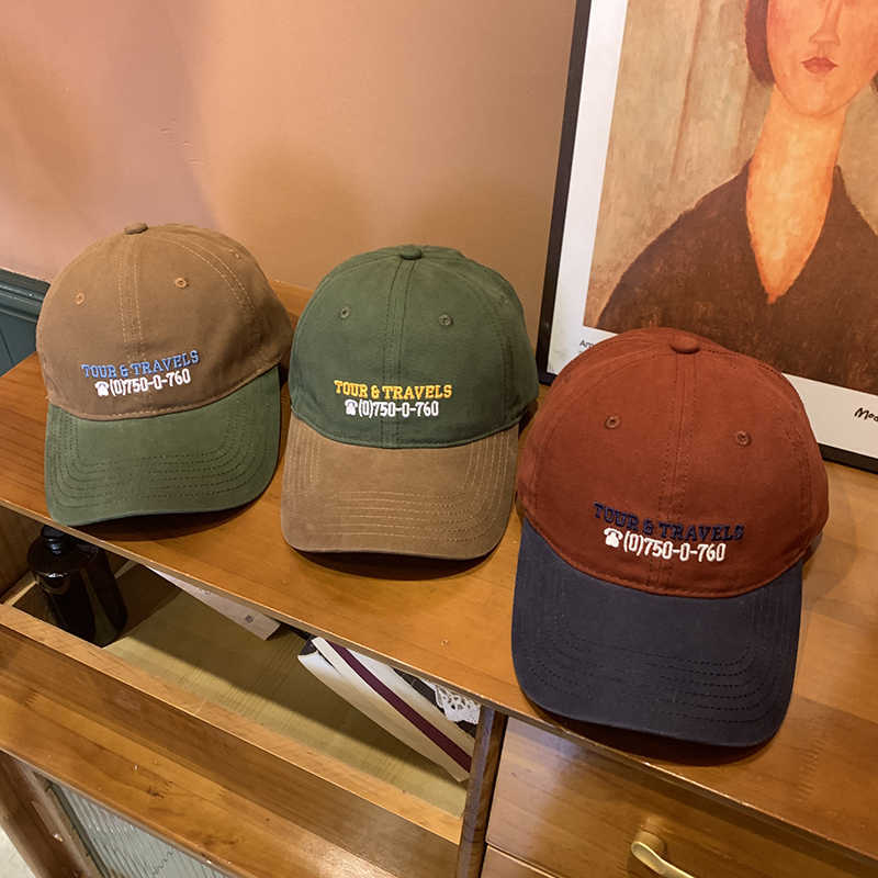 Men's Casual Travel-Themed Baseball Cap Kalsten