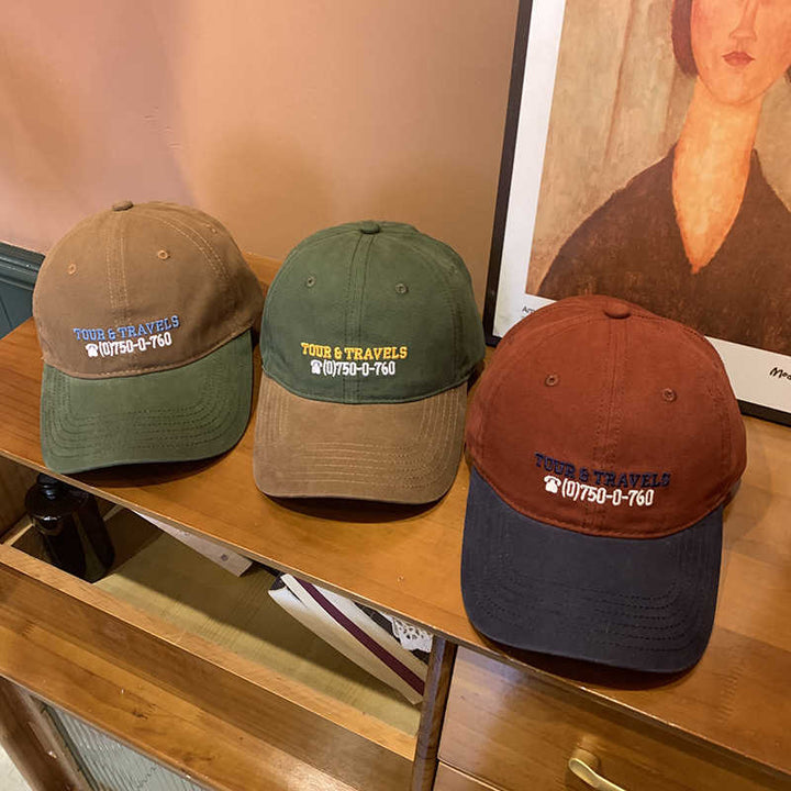 Men's Casual Travel-Themed Baseball Cap Kalsten