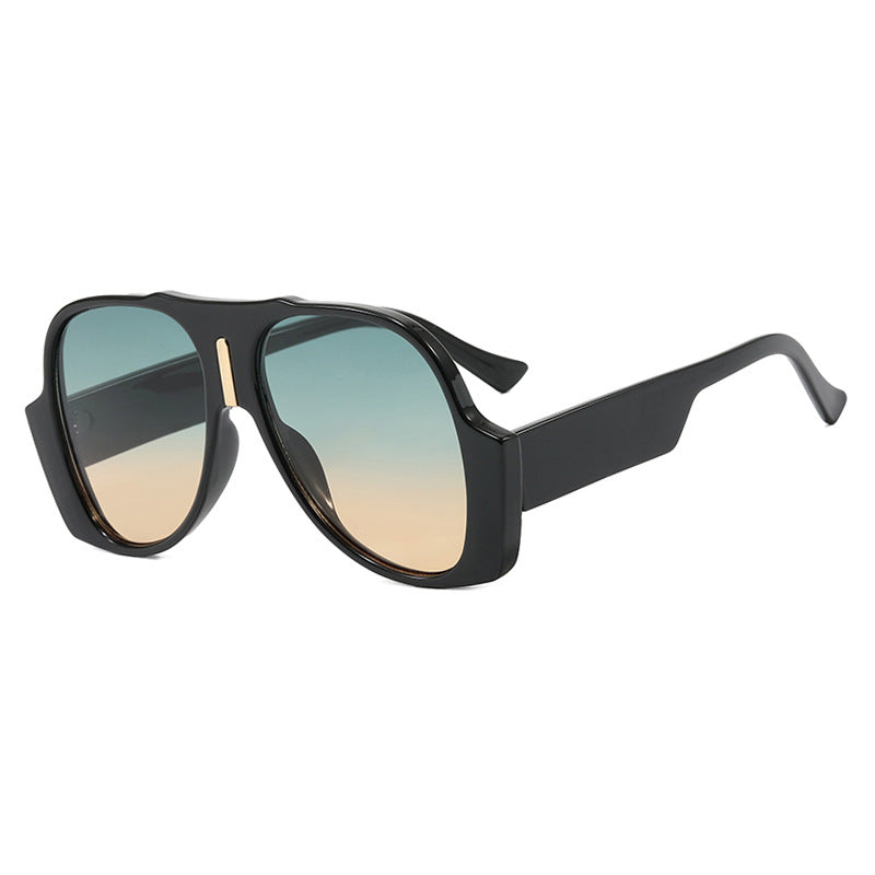 Women's square sunglasses with unique animal pattern frame and UV protection Kalsten