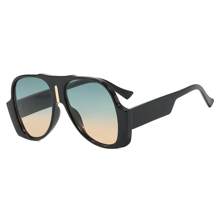 Women's square sunglasses with unique animal pattern frame and UV protection Kalsten