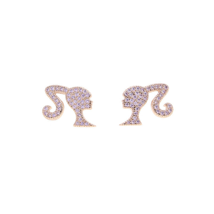 Heart-Shaped Glitter Earrings Kalsten
