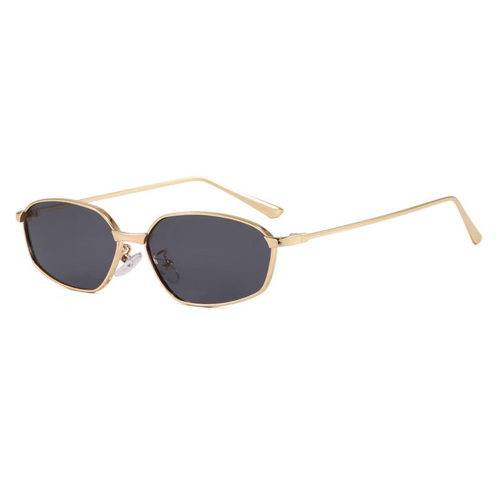 Women's geometric sunglasses with protective UV filter and minimalist metal frame Kalsten