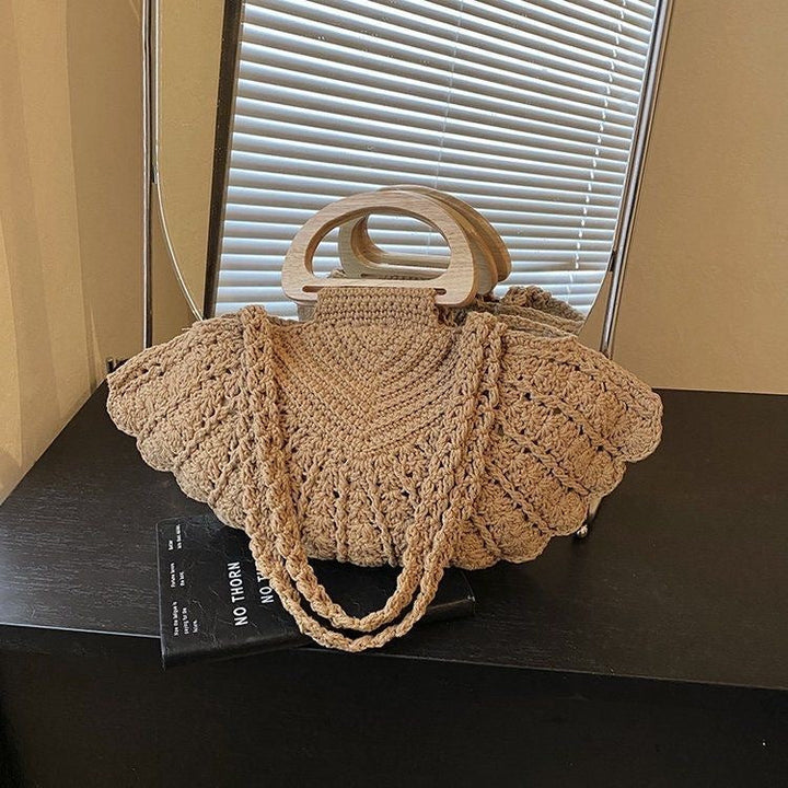 Handbag with wooden handles Kalsten