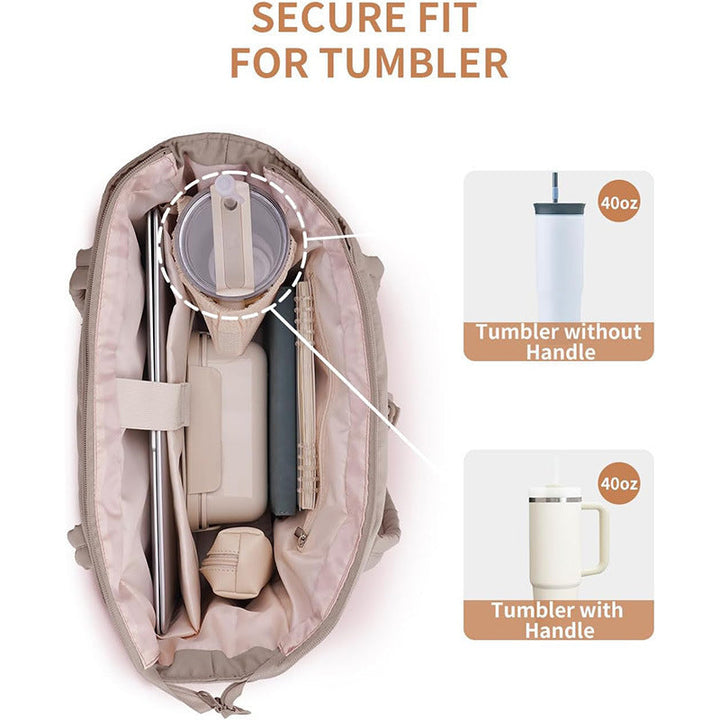 Spacious everyday bag with removable organizer Kalsten