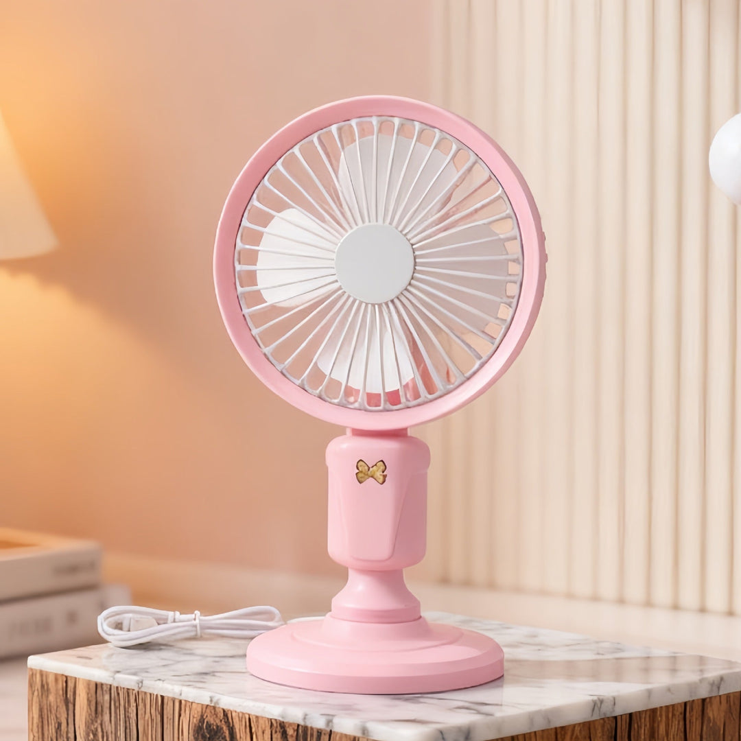 Ladies Portable Table Fan in Playful Design Kalsten