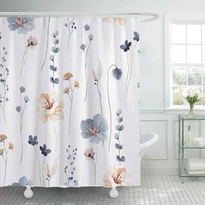 Floral Patterned Shower Curtain Kalsten