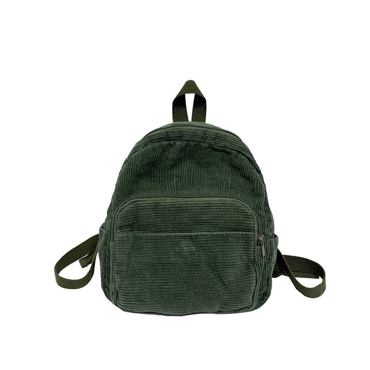 Corduroy Textured School Backpack Kalsten