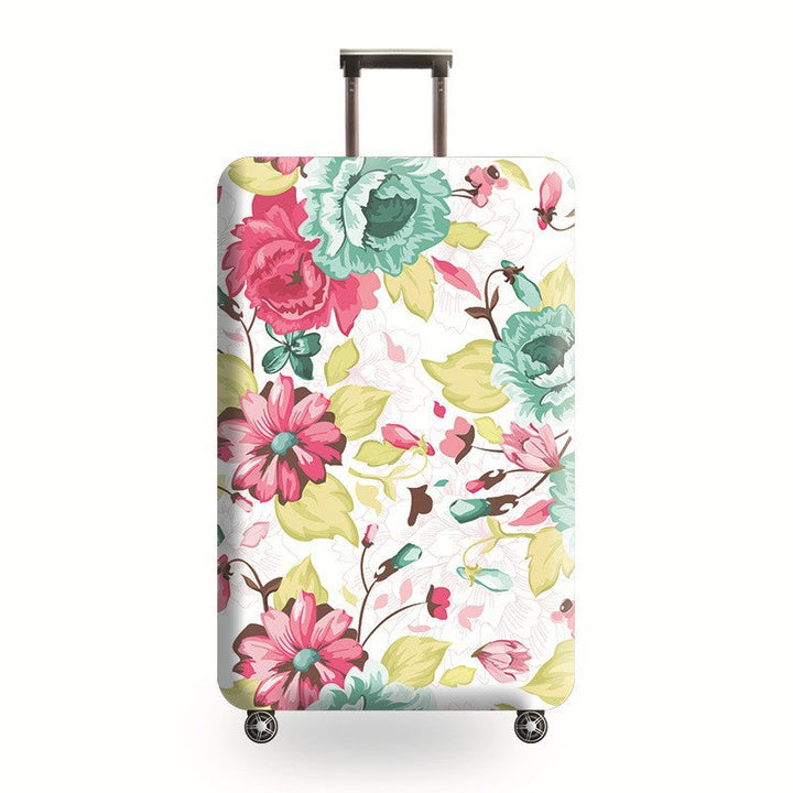 Unisex hard shell trolley with eye-catching marble print, telescopic handle and impact-resistant construction Kalsten