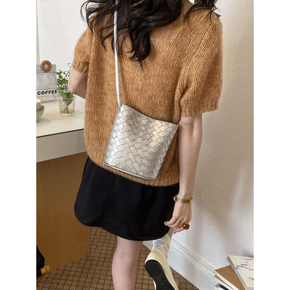 Woven Design Crossbody Handbag Acalora