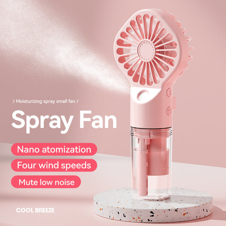 Cooling handheld misting fan with nano-atomizing water reservoir Kalsten
