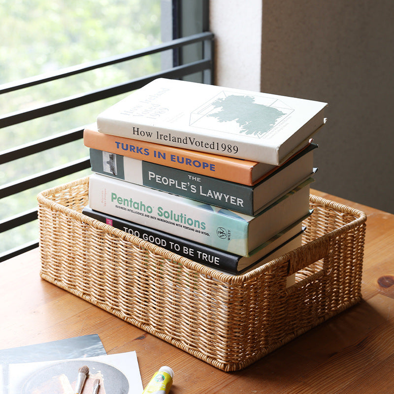Rectangular Handwoven Storage Organizer Kalsten