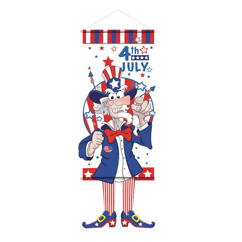 Unisex nan patriotic American flag windsock with long trailing streamers and reinforced hanging loop Kalsten
