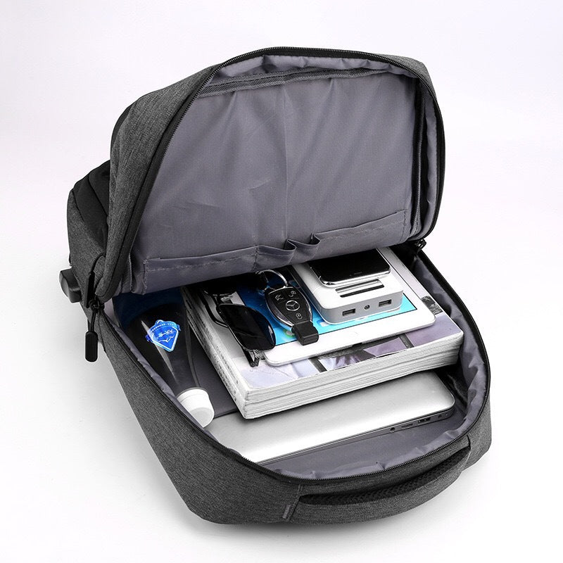Modern business backpack with USB charging port Kalsten