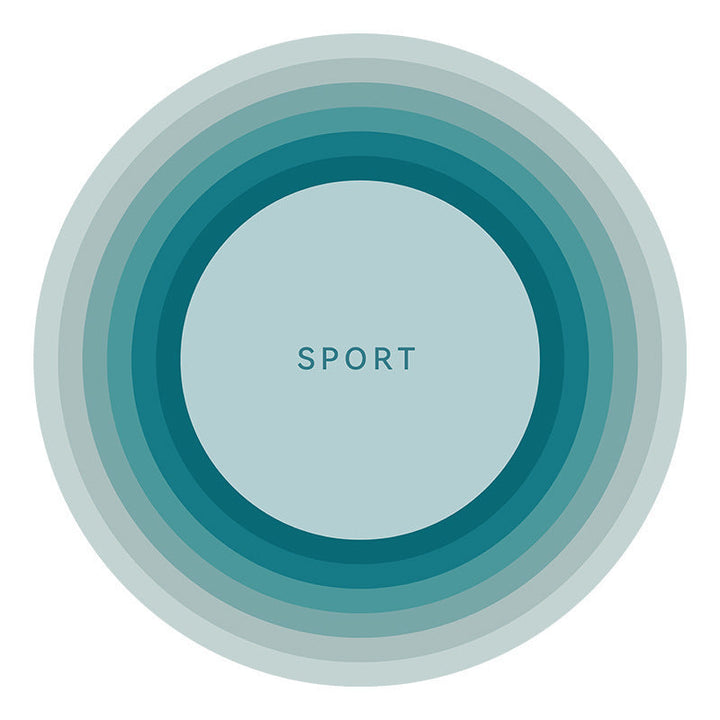 Abstract Sports-Themed Area Mat Kalsten