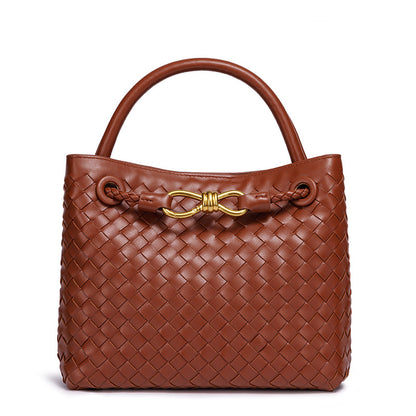 Woven Leather Tote Bag Acalora