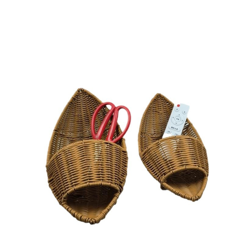Decorative Woven Boat-Shaped Basket Kalsten