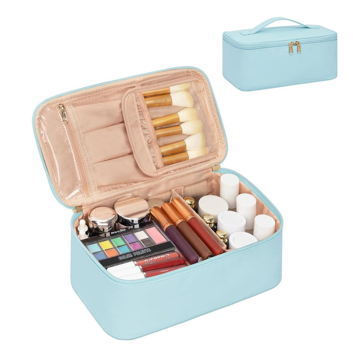 Cosmetic Organizer with Compartments and Mirror Kalsten