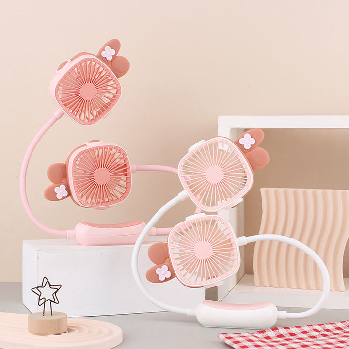 Women's Portable Neck Fan with Flexible Design Kalsten