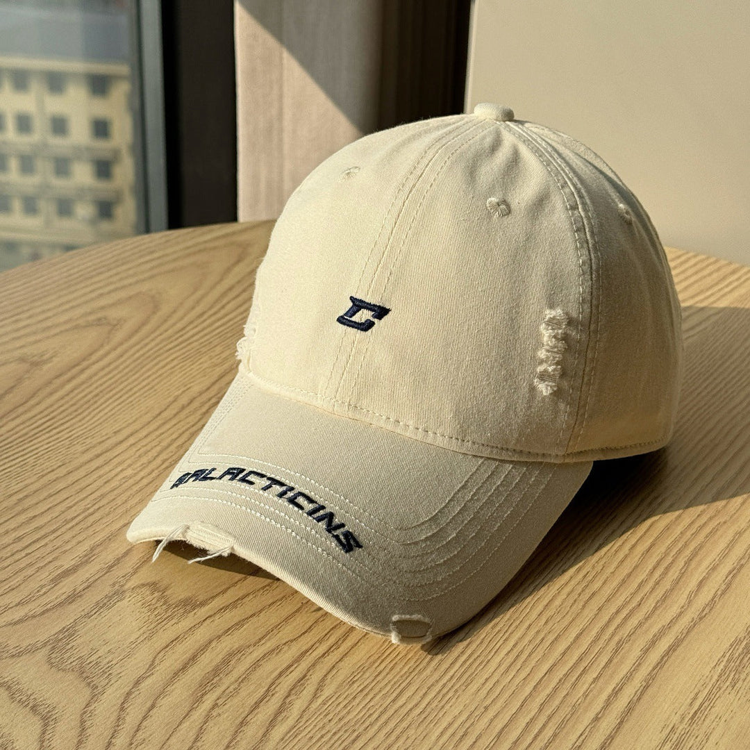 Men's Distressed Denim Baseball Cap Kalsten