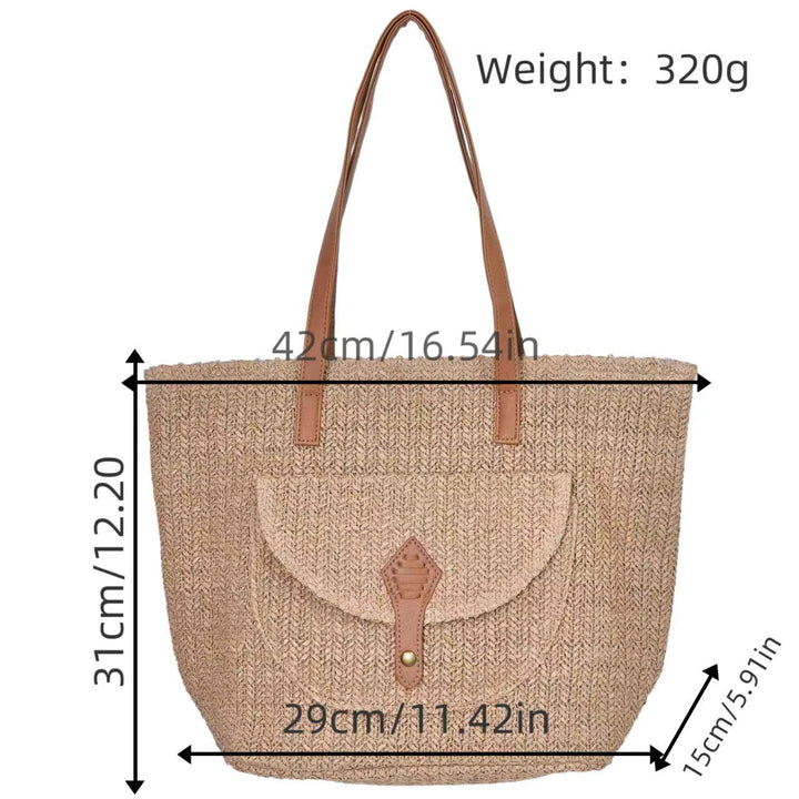 Shopping bag with magnetic closure and reinforced carrying handles Kalsten