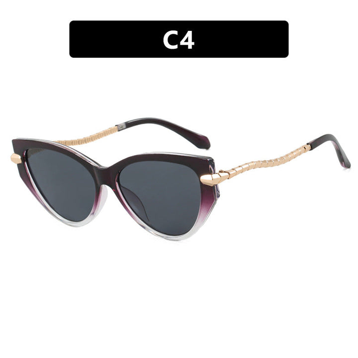 Ladies Cat-Eye Sunglasses with elegant metal frame and fashionable accents Kalsten