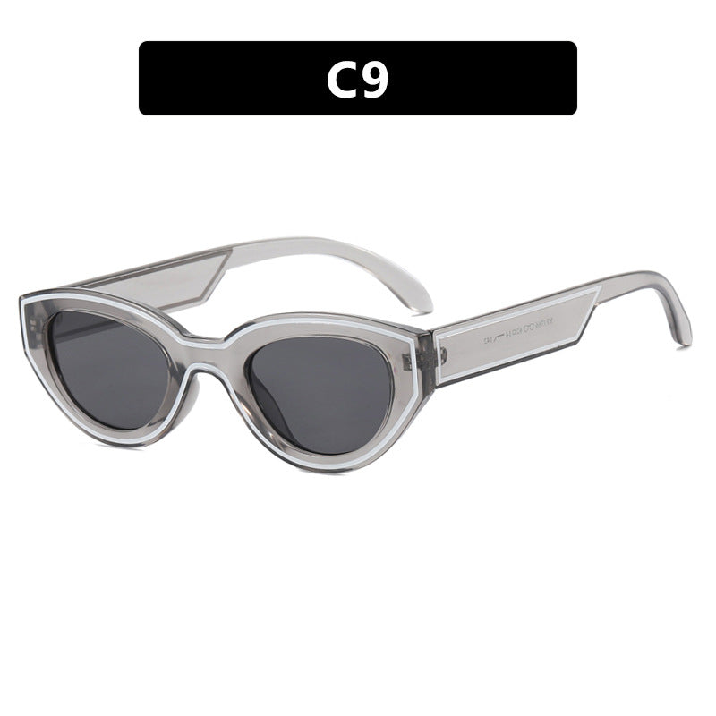 Women Cat-Eye Sunglasses with sturdy transparent frame and protective UV filter Kalsten