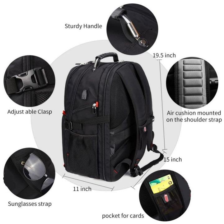 Ergonomic Laptop Backpack with Versatile Compartments and Padded Back Kalsten