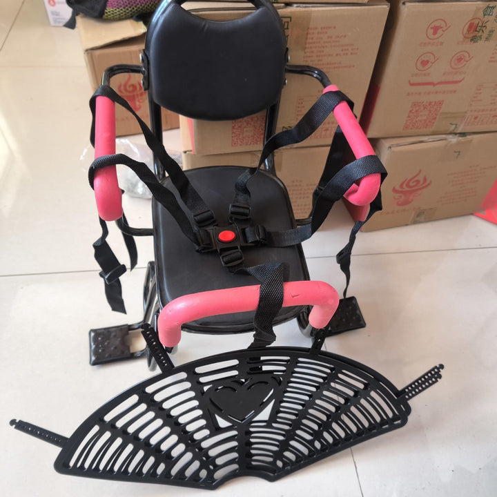 toddler safety bike seat with adjustable five-point harness padded armrests and footrests Kalsten