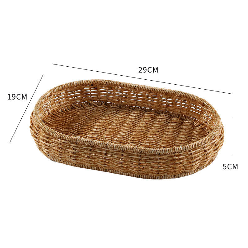 Handwoven Decorative Serving Tray Kalsten 1783754312