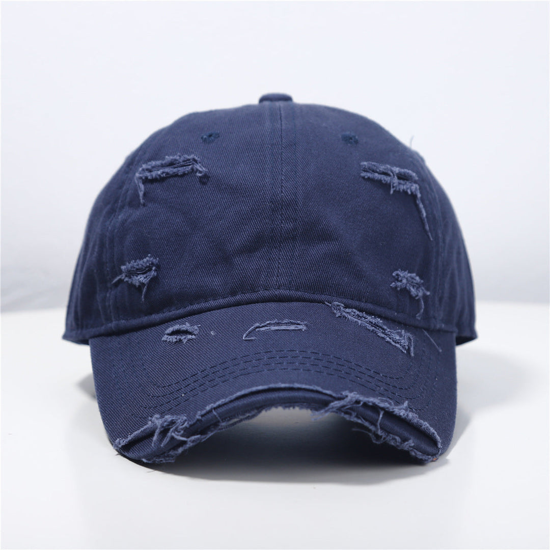 Men's Distressed Classic Cotton Baseball Cap Kalsten