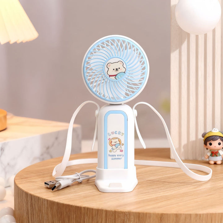 Ladies portable mini fan with digital speed display and USB connection Kalsten