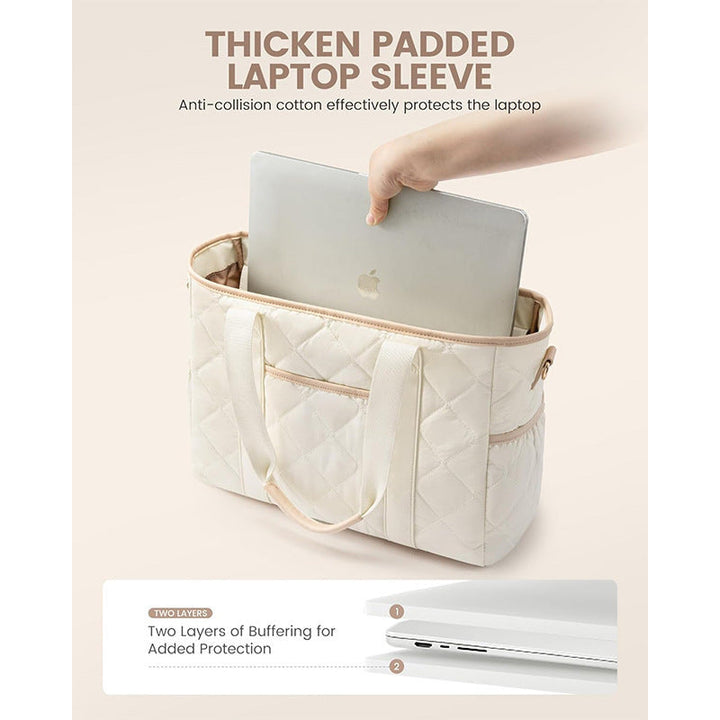Elegant and roomy shoulder bag with structured quilting Kalsten