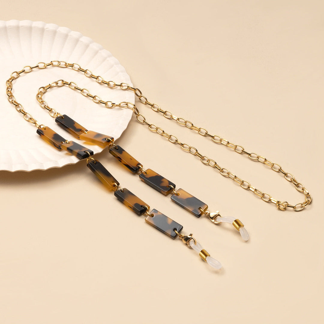 Chunky Abstract Pattern Eyewear Chain kalsten