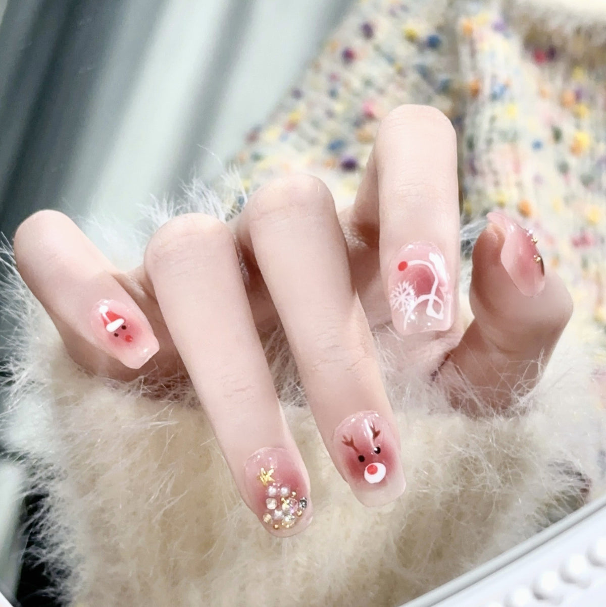 Fun Character-Themed Press-On Nail Art Acalora