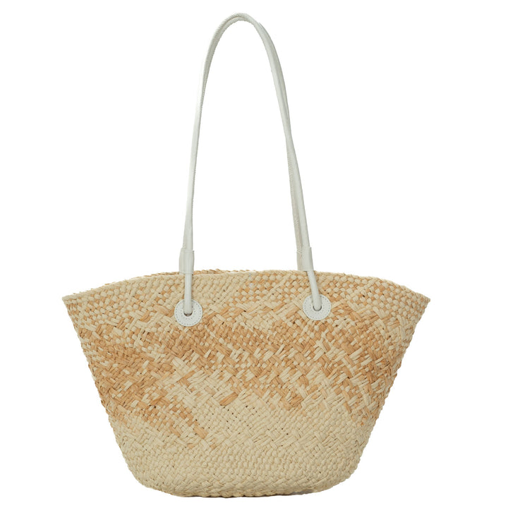 Elegant Rattan-Style Handbag with Double Handle Kalsten