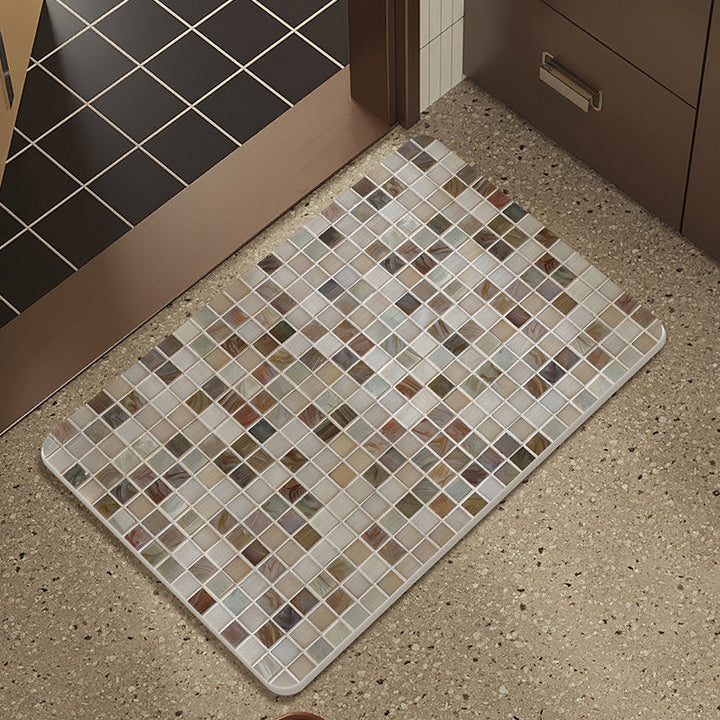 Mosaic Design Bath Mat Kalsten