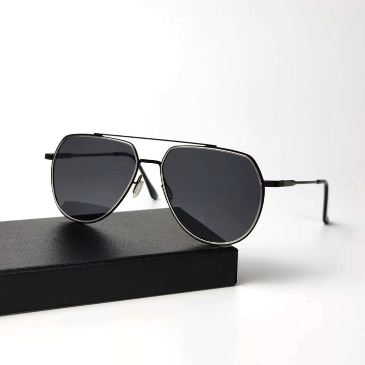 Men's elegant pilot sunglasses with polarizing lenses Kalsten
