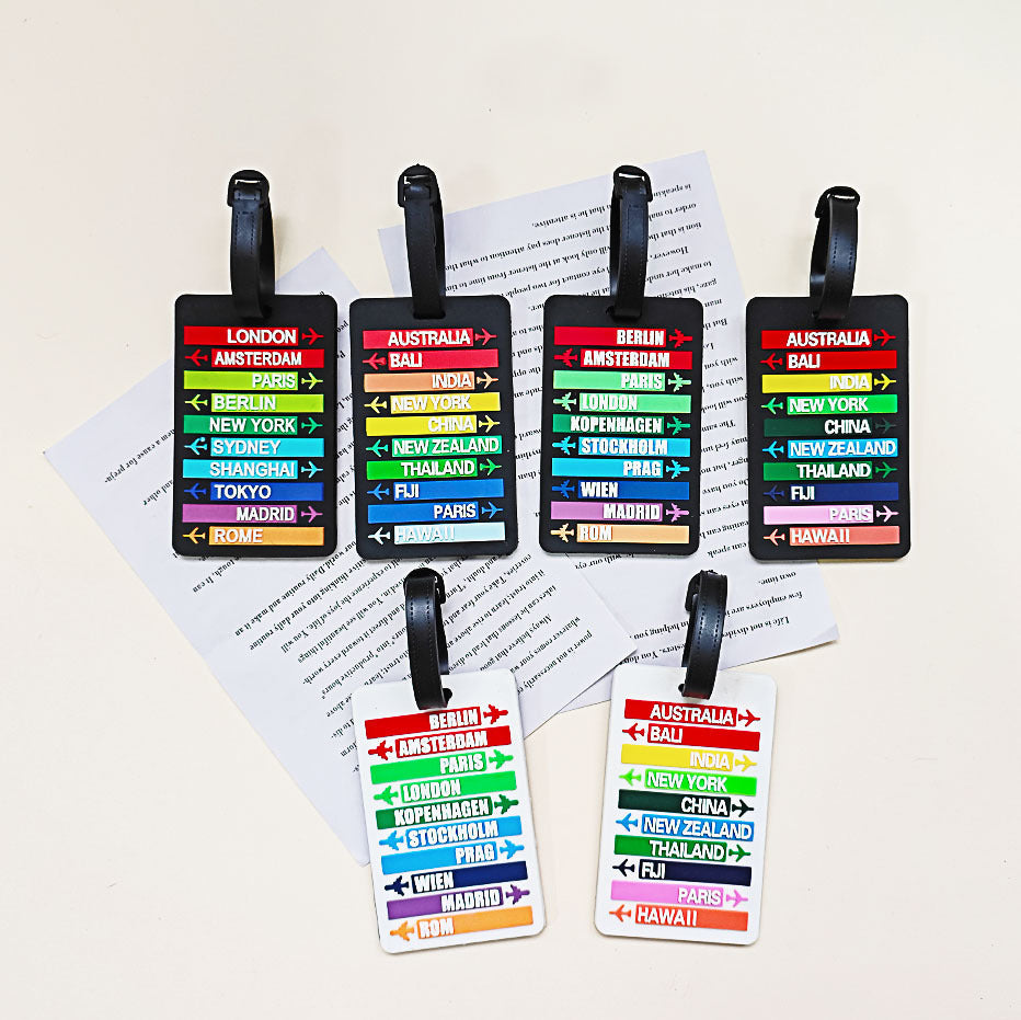 Unisex Travel-Themed Luggage Tag Kalsten
