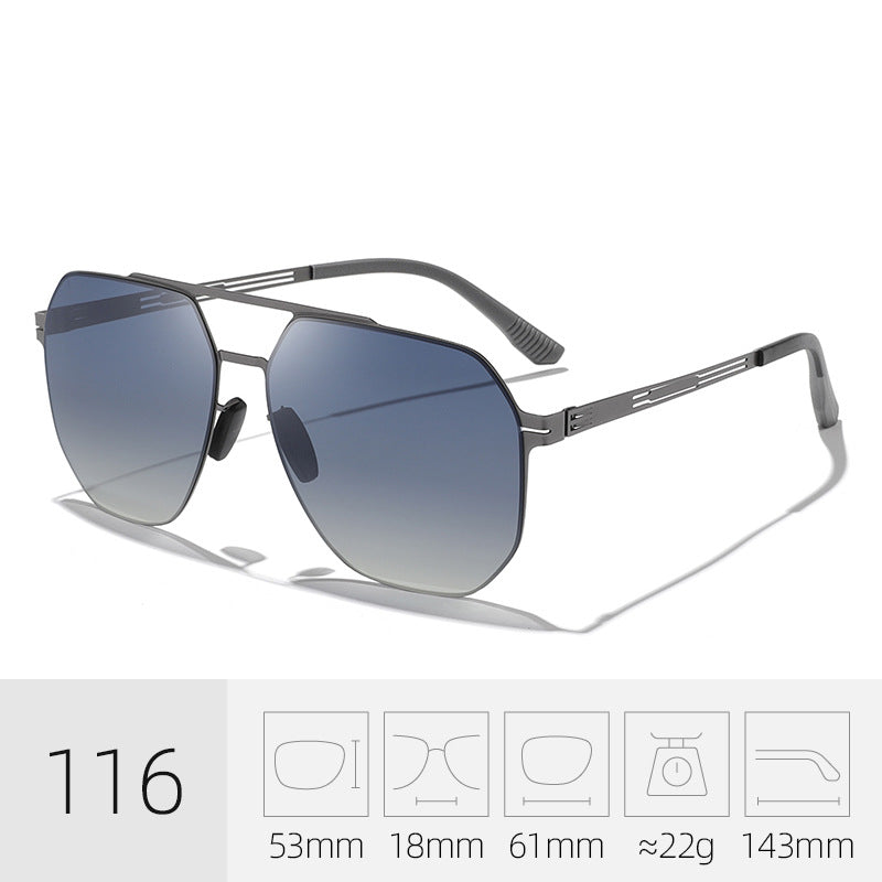 Premium Geometric Frame Sunglasses Kalsten