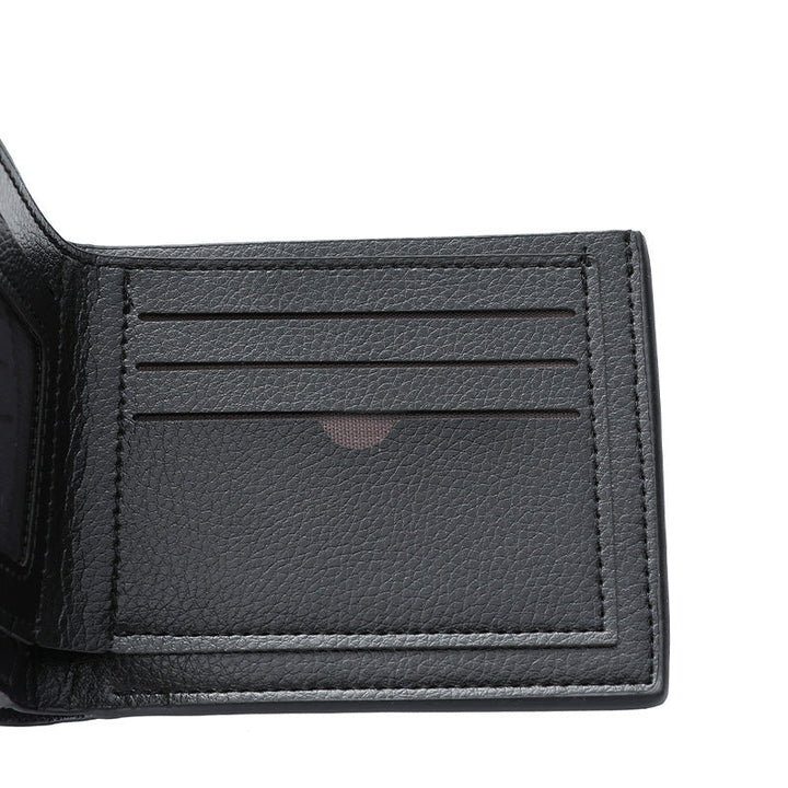 Textured Bi-Fold Leather Wallet Kalsten