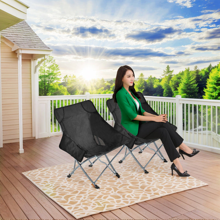 Women's Comfortable Camping Chair with Integrated Storage Kalsten
