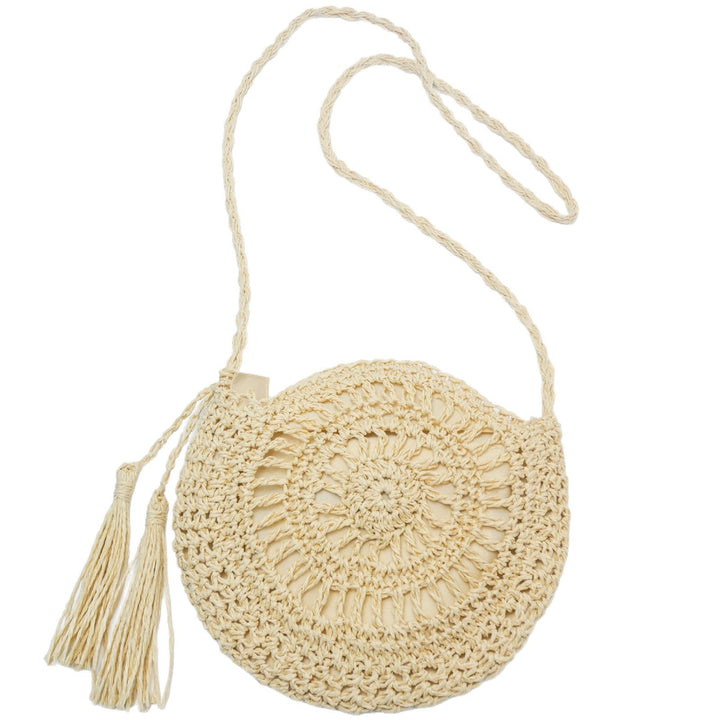 Hand-knotted shoulder bag with tassels Kalsten