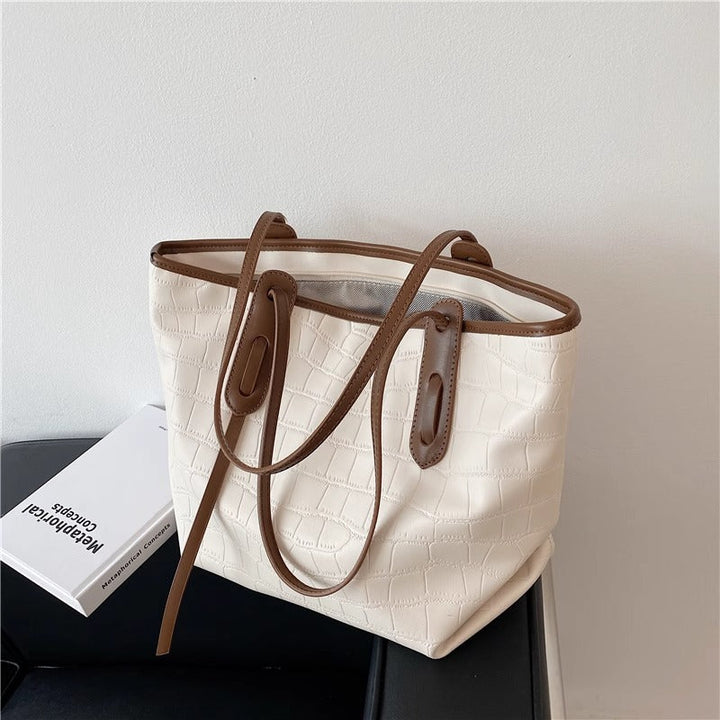 Crocodile-Embossed Tote Bag Kalsten