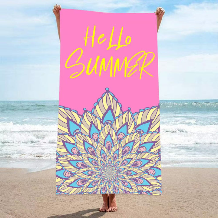 Women's beach towel with creative golf theme Kalsten
