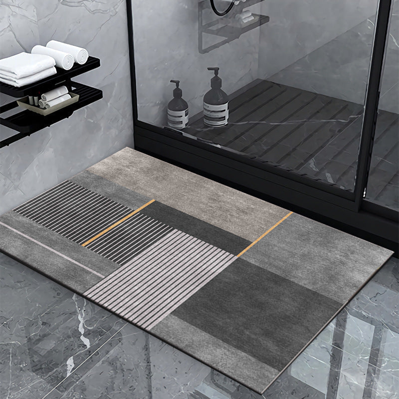 Geometric Pattern Bathroom Mat Kalsten