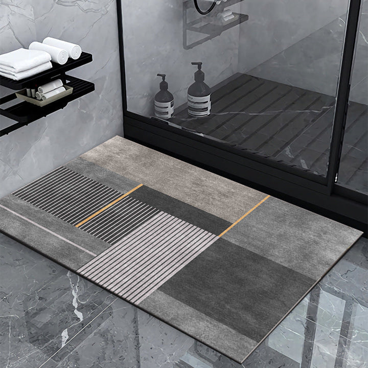 Geometric Pattern Bathroom Mat Kalsten