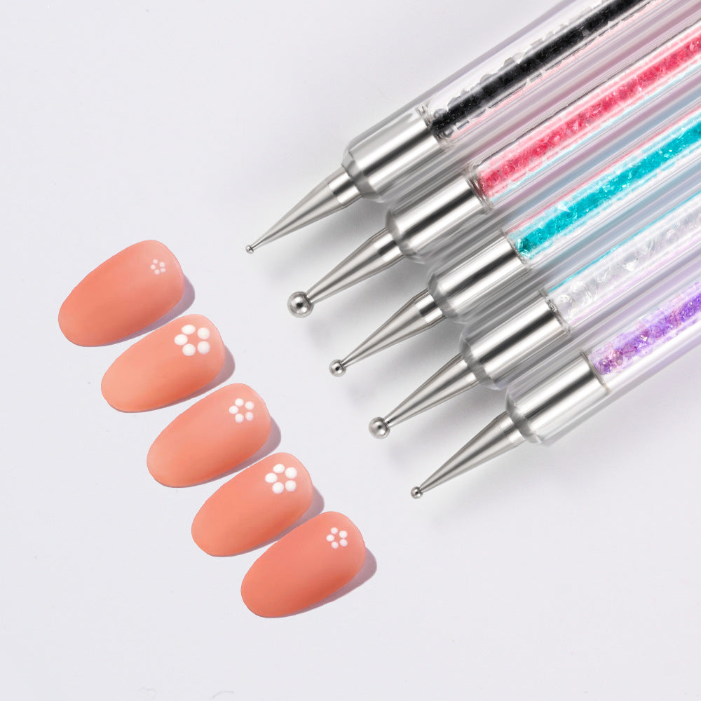 Crystal-Handled Nail Art Detailing Brush Set Kalsten