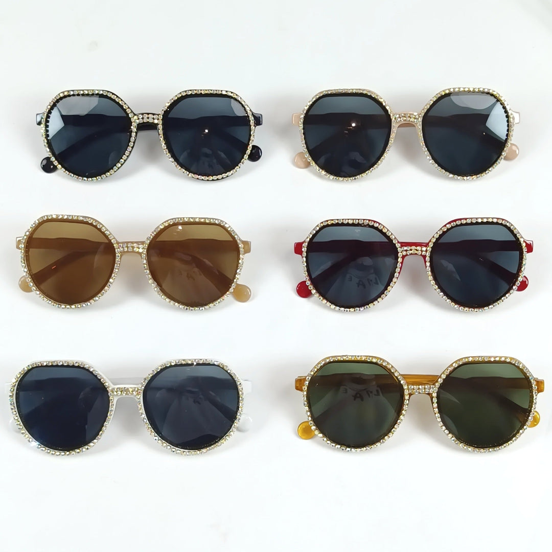 Women Glittering Oversized Sunglasses Kalsten
