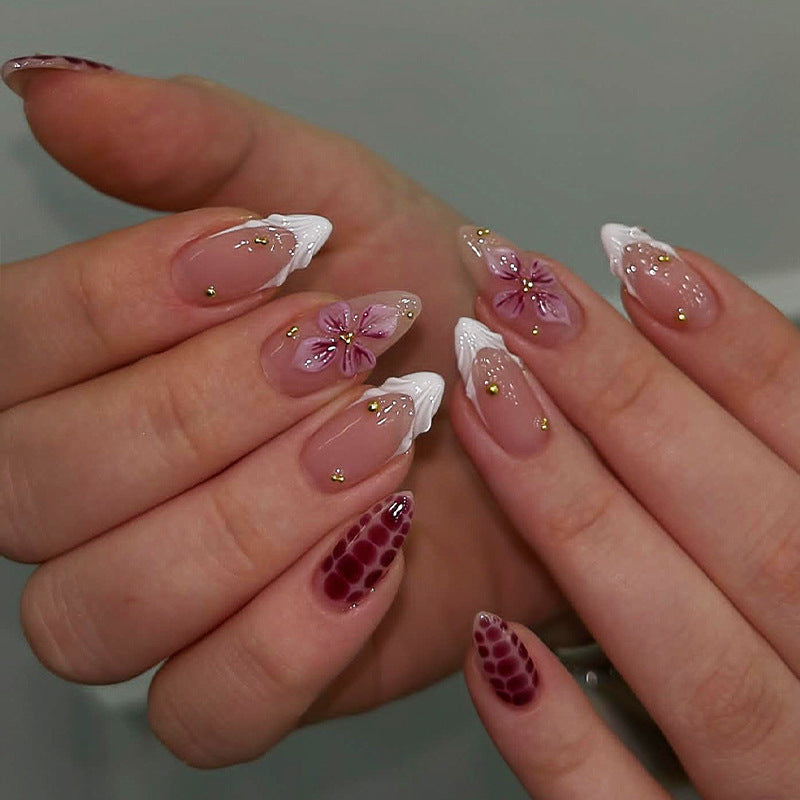 Floral Art Press-On Nail Tips Kalsten